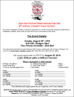 2014 Golf Outing Signup PDF